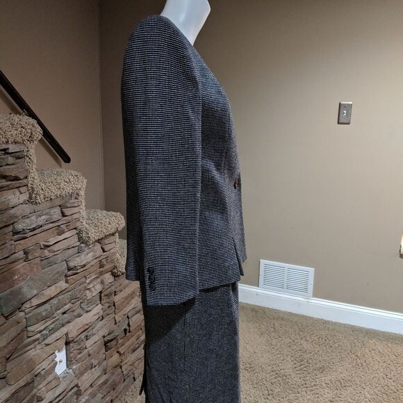 Vintage NWT Sassoon 2 piece suit 8/9 wool blend skirt career blazer - Picture 7 of 8